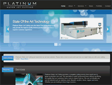 Tablet Screenshot of platinumwaterjetcutting.com